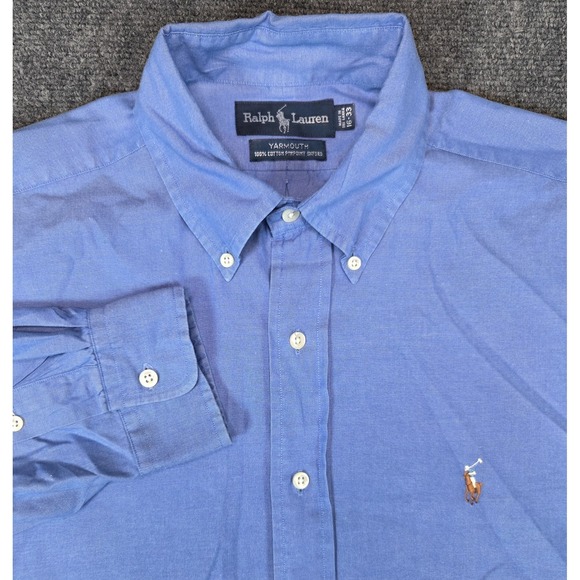 Lauren Ralph Lauren Other - Ralph Lauren Yarmouth Shirt Mens Large 16-33 Blue Button Down Long Sleeve